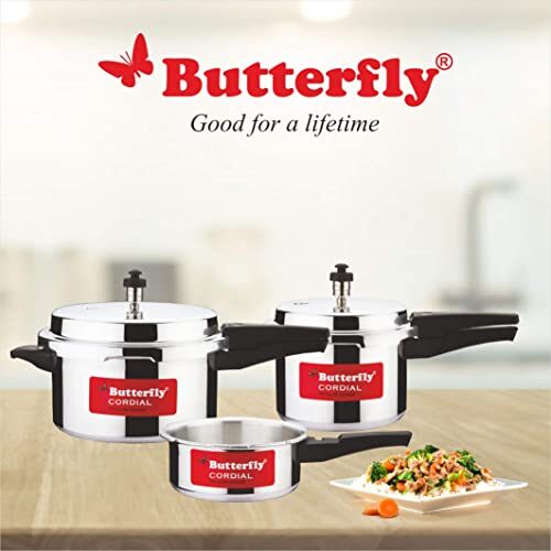 Butterfly Cordial 2 L, 3 L & 5 L Non Induction Bottom Outer Lid Pressure Cooker (Aluminium, Silver), Small - Image 4