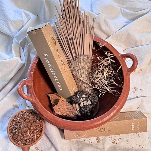Mugdh Natural Incense Sticks (Pack of 1) - 50 Sticks | 100% Natural Ingredients | Charcoal Free | Irritation Free Smoke | Agarbatti for Mind & Soul | Subtle Luxury Fragrance (Loban) - Image 5