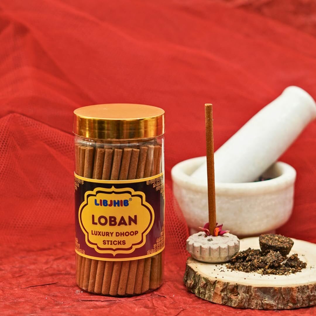 LIBJHIB® Loban Luxury Dhoop Sticks Combo Pack of 2 (120 Grams Each) - Luxury Scented Dhoop Sticks for Religious Use, Meditation, Aromatherapy, and Relaxation - Calming Fragrance. - Image 6