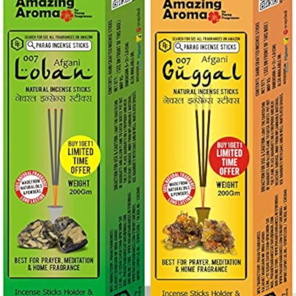 Parag Fragrances Loban and Guggal Agarbatti Combo (Pack of 2) Total 400Gm