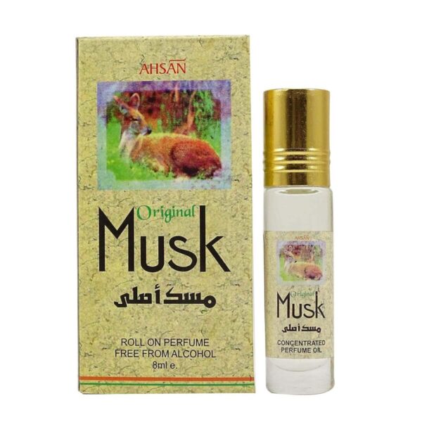 4x Ahsan Original Musk Long Lasting Roll On Perfume - Pack of 4 - 8ml each
