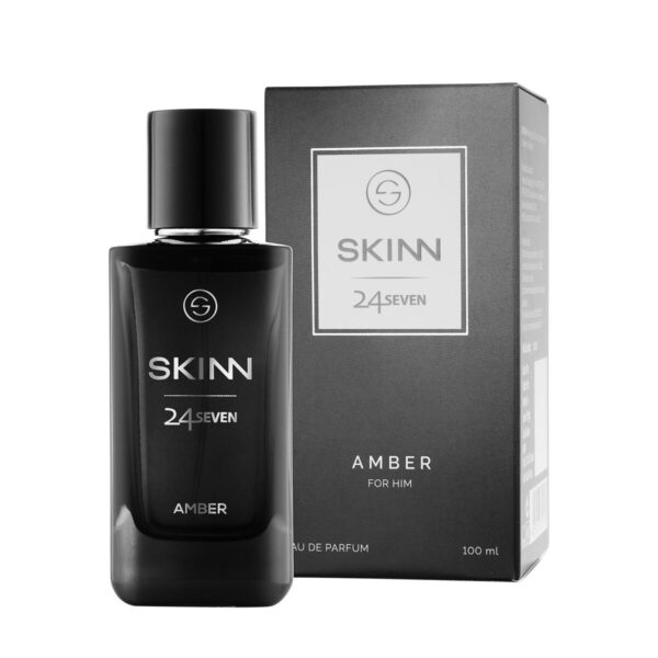 Skinn By Titan | 24Seven Amber Perfume - 100 Ml | Perfume For Man | Gift for Men | Premium Fragrance | Grooming Essentials | Long Lasting Smell for Men | Eau De Parfum