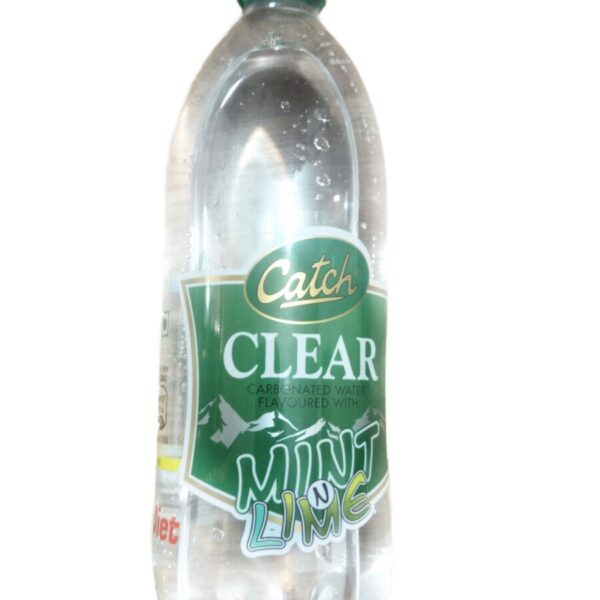 24x Catch Clear Carbonated Water Flavoured With Mint N Lime, 750ml (Pack of 24)