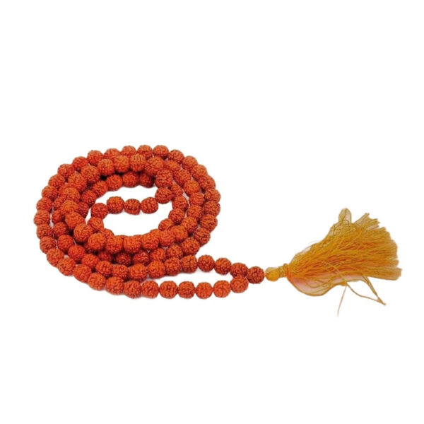 Authentic Isha Panchamukhi (five-faced) Rudraksha Mala. Consecrated at Dhyanalinga. Your cocoon of energy (8 mm)